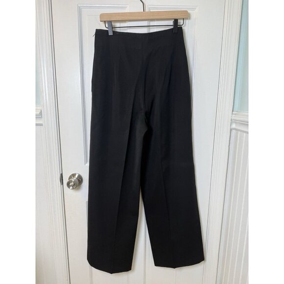 Salvatore Ferragamo Women’s High Waisted Fleece Wool Silk Pleated Dress Pants 10 - Picture 3 of 12